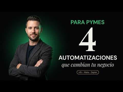 4 automatizaciones que toda PYME debería tener (n8n, Make, Zapier)