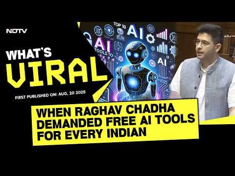 Raghav Chadha en el Parlamento: IA gratis para todos