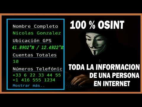 COMO INVESTIGAR PERSONAS en INTERNET | OSINT paso a paso - Seguridad Informática