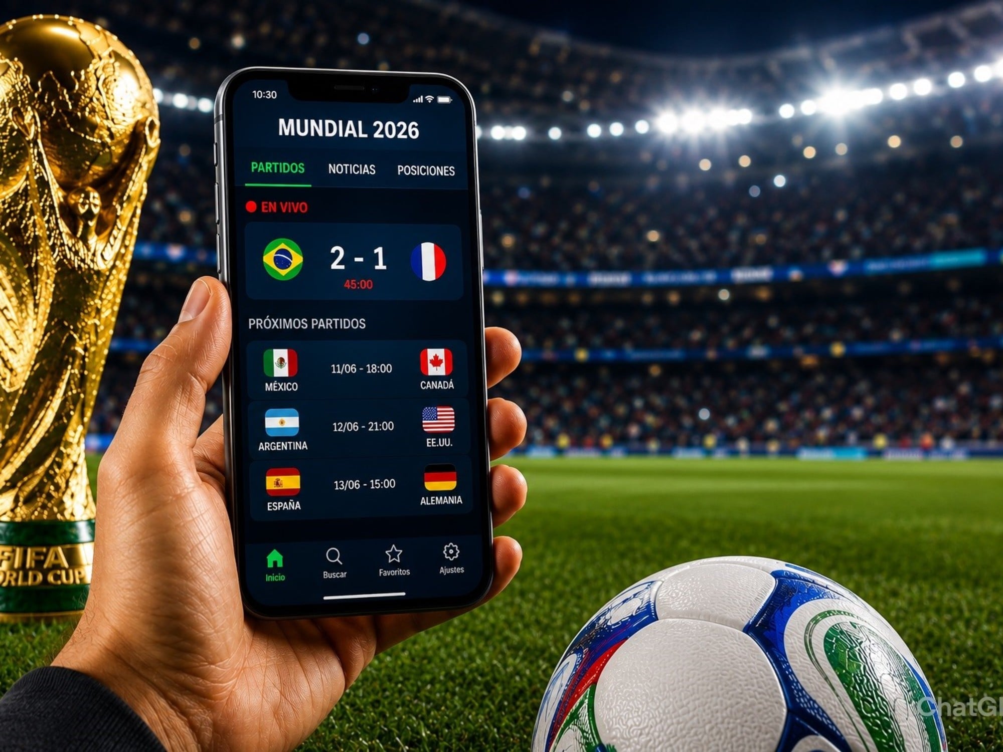 Cinco apps indispensables para seguir el Mundial: fixture, resultados en vivo, estadísticas y más